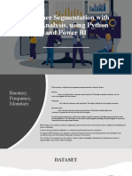 RFM customer segmentation with Python and Power BI