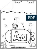 PDF Alphabet Ocean Coloring Book For Kids PDF