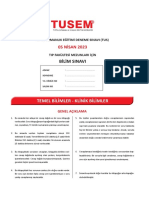 TUS DENEME 6 05 04 2023 Soru PDF