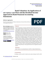 Understanding Bank Valuation: An Application of The Equity Cash Flow and The Residual Income Approach in Bank Financial Accounting Statements
