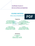 Computer On Office Automation Course Book For COA Exam PDF