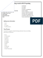 Linking Words For IELTS Speaking PDF