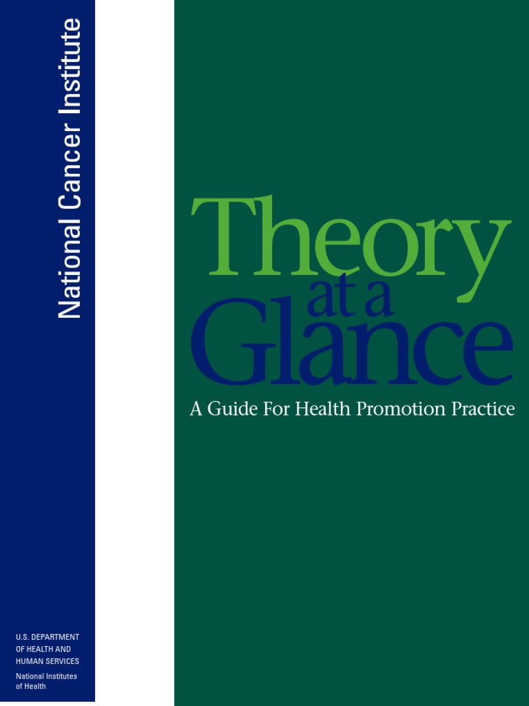 Theory at A Glance A Guide For Health Promotion Practice | PDF