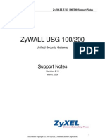 SupportNotes ZyWALL USG100 200 032508