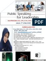Public Speaking untuk Kepemimpinan