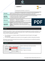 Lesson 1 - Investigating A Simple Game Example in Construct3