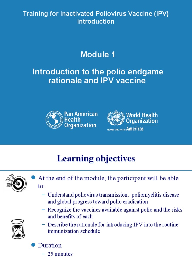 Polio IPV Training Module 1e | PDF