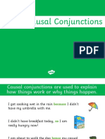 Document 4 Casual Conjunctions PowerPoint PDF
