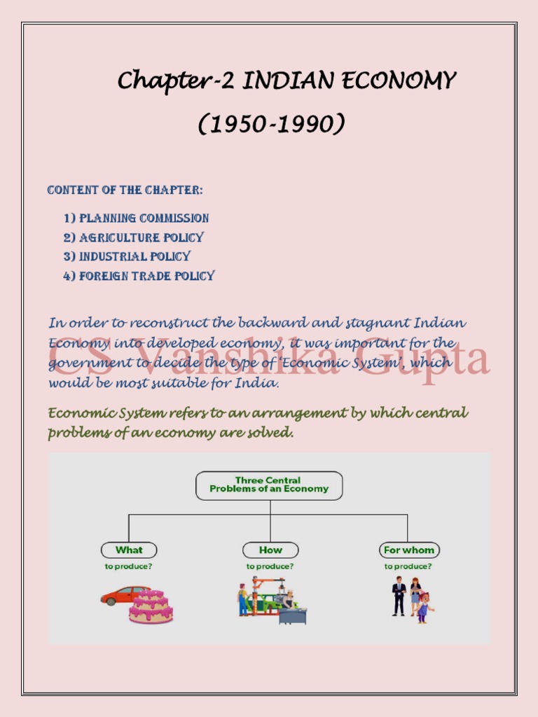 Chapter 2 Indian Economy Pdf Pdf