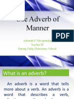 Use Adverb of Manner
