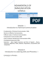 Fundamentals of Communication P P T 2020 PDF