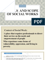 Goals AND SCOPE OF SOCIAL WORKS