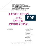 Legislación en El Ambito Productivo. Venezuela