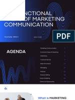 Functional Areas of Marketing Communications