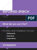 Reported Speech Eso 4 PDF