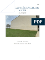 Mémorial de Caen-Rapport