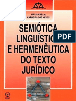 Resumo Semiotica Linguistica e Hermeneutica Do Texto Juridico Maria Amelia Carreira Das Neves PDF