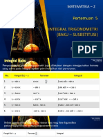 117 - 20220414001643 - 5. Pertemuan 5 - 6 Integral Trigonometri - Baku Susbtitusi PDF