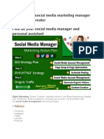 Fiverr Social Media Manager