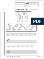 36.atividade Traçando Os Números de 10 A 20 PDF