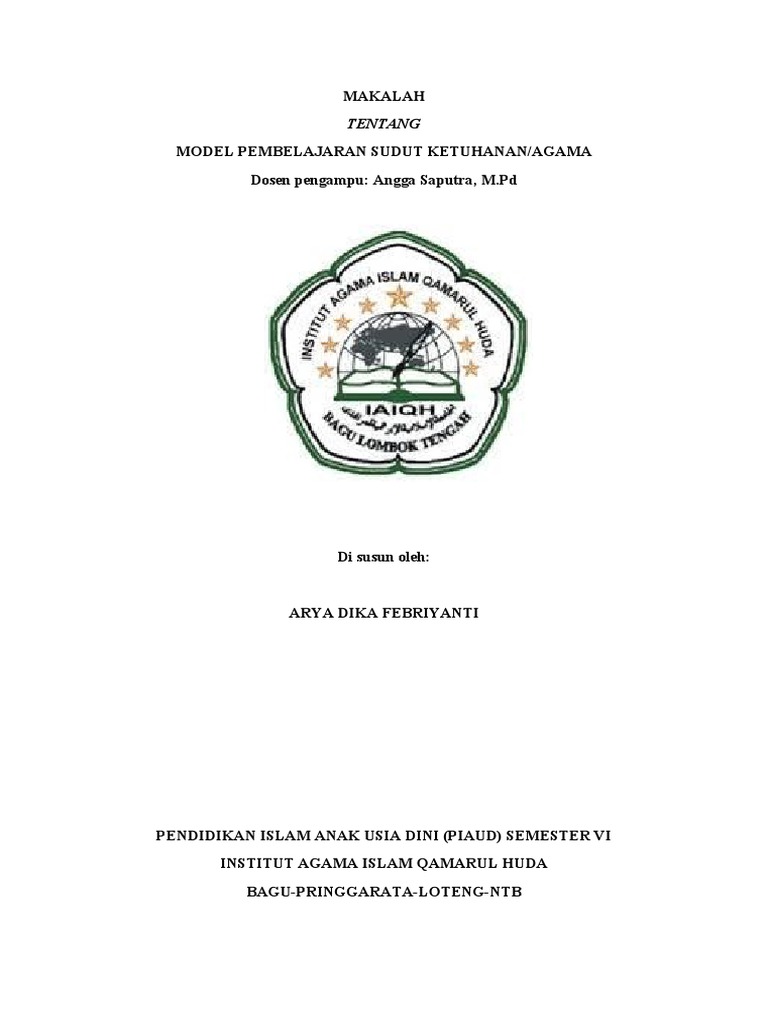 Model Pembelajaran Sudut Ketuhanan | PDF