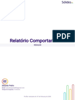 Relatório Comportamental Regular