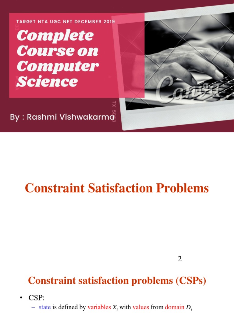 Understanding Constraint Satisfaction Problems | PDF