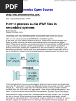 Download How to Process Audio WAV Files in Embedded Systems by Ionela SN6434579 doc pdf