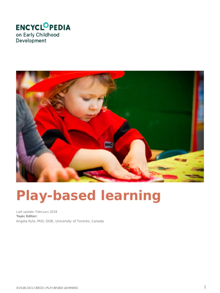 Play Based Learning PDF | PDF | Teachers | Learning