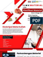 Bahan Ajar Ilmu Material-Fisika UMRI - Perkembangan Material Dan Klasifikasi Material