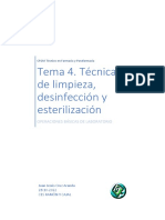 Tema 4, Tecnicas de Limpieza, Esterilizacion y Desinfeccion PDF