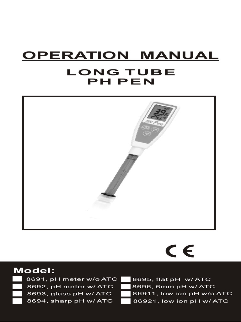 8692 Operation Manual PDF | PDF