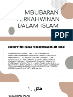 Pembubaran Perkahwinan Dalam Islam PDF