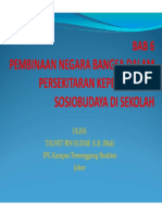 Bab 6 Pembinaan Negara Bangsa Dalam Persekitaran Kepelbagaian Sosiobudaya Di Sekolah PDF