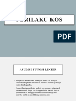 Kos Linier dan Jenis-jenis Kos