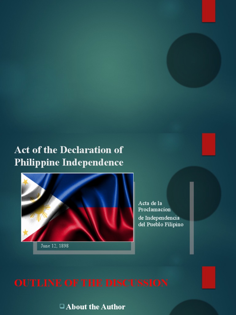 The Act of Declaration of Philippine Independence | PDF | Philippines ...