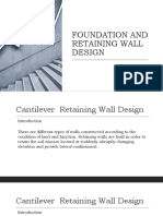 Cantilever Retaining Wall Design