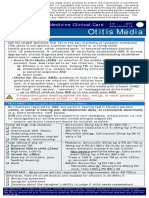 Otitis Media: Canadian Family Medicine Clinical Card