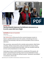 Netherlands Imposes Lockdown Measures As Covid Cases Hit New High - Netherlands - The Guardian PDF