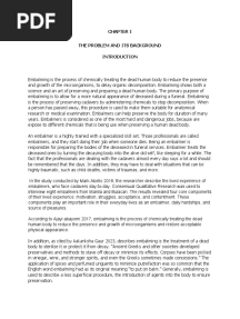 The Lived Experiences of Embalmers