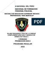 Silabus 2023-I Uso de Armas PDF