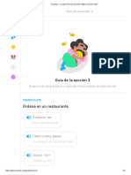 Duolingo - Pedir en Restaurante PDF