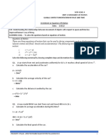 Equations of Motion Ws