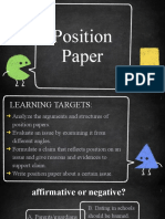 Position Paper