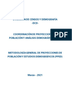 Documento Metodologico Proyecciones