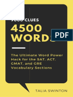 9000 Clues 4500 Words - The Ultimate Word Power Hack For The SAT, ACT, GMAT, PDF