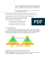 Bloom Taxonomy