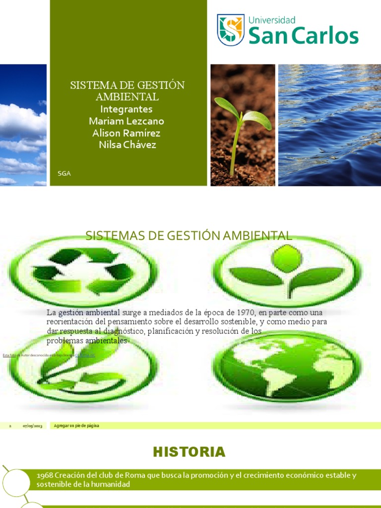Sistema de Gestión Ambiental PPTT | PDF | Entorno natural | Sustentabilidad
