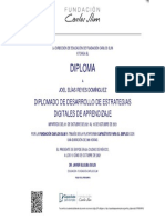 Certificado de Diplomado Desarrollo de Estrategias Digitales de Aprendizaje PDF