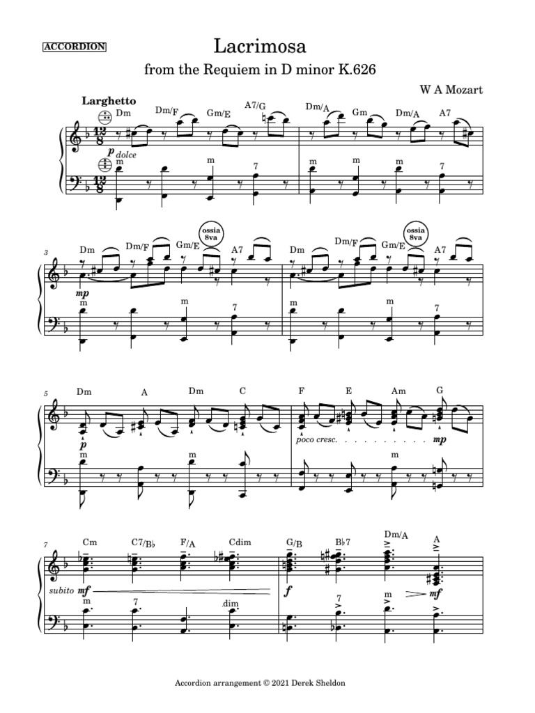 (Free Scores Com) Mozart Wolfgang Amadeus Lacrimosa 173956 905 PDF